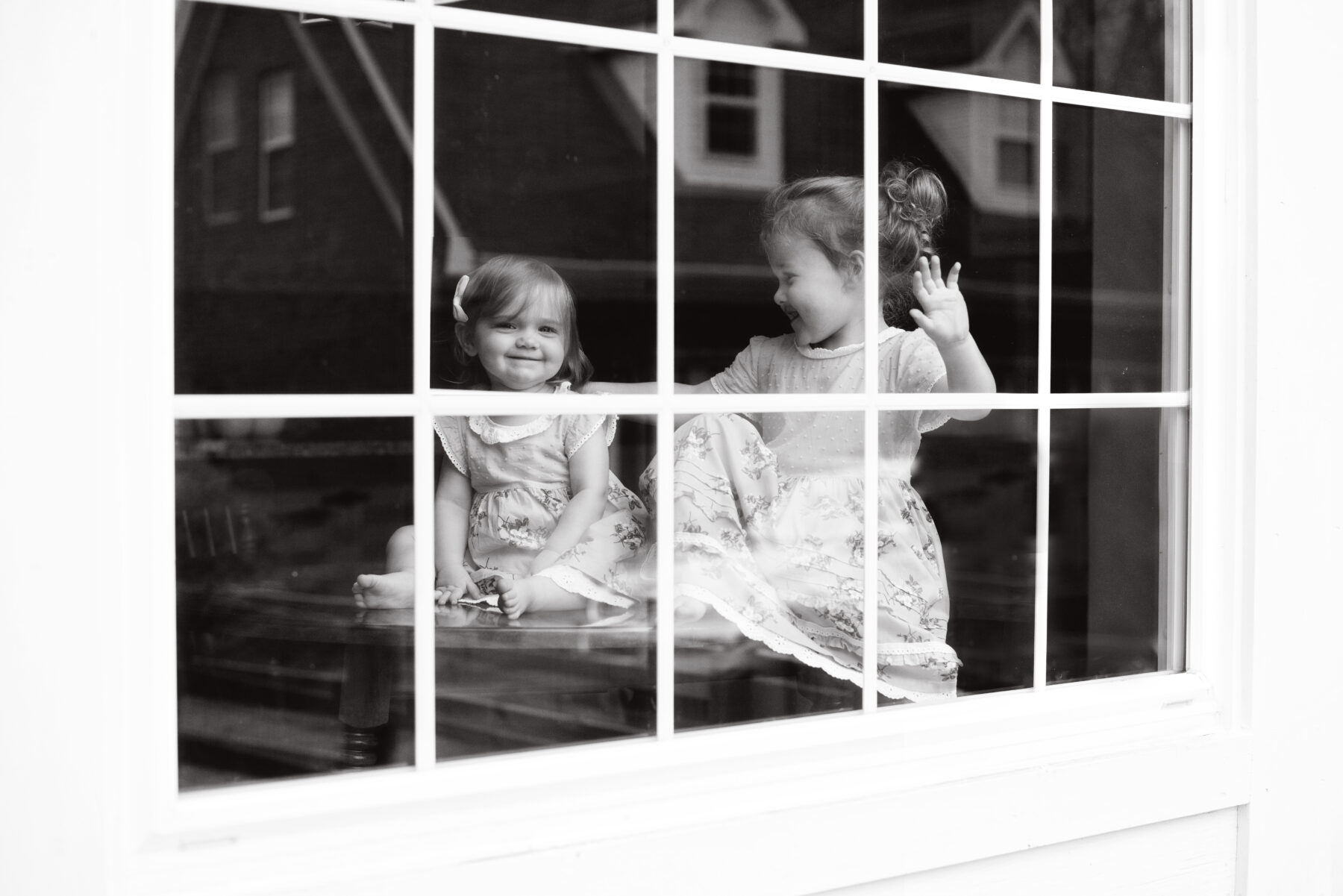 Through the window family photoshoot by Elaine Drabik Photography featured on Nashville Bride Guide