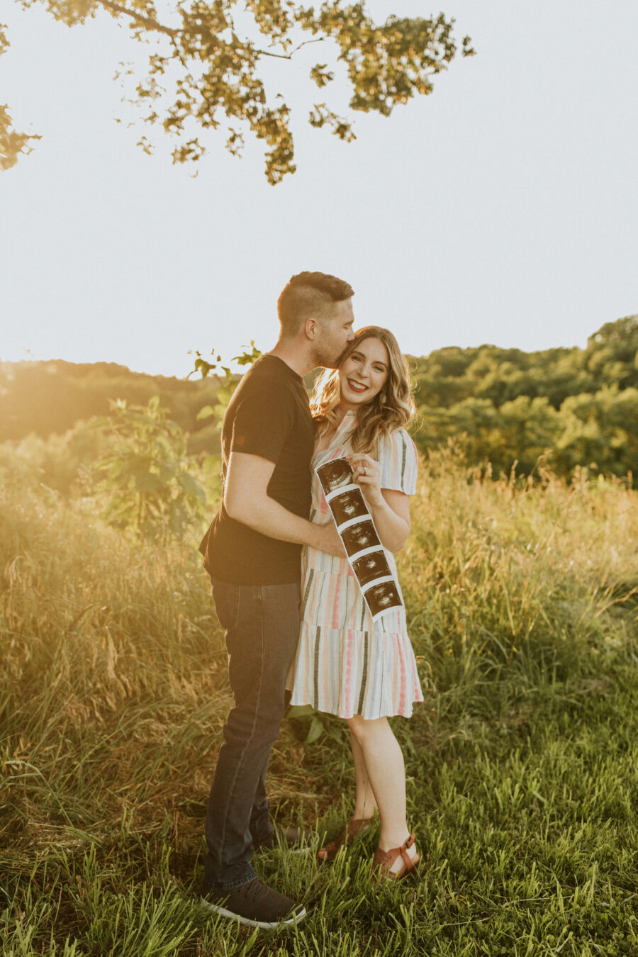 Sunlit Baby Announcement Photo Session featured on Nashville Baby Guide