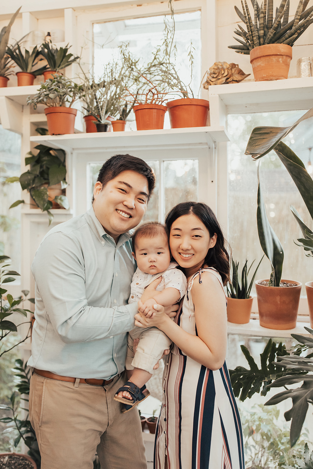 East Nashville Greenhouse family session by Fields & Freckles Photography