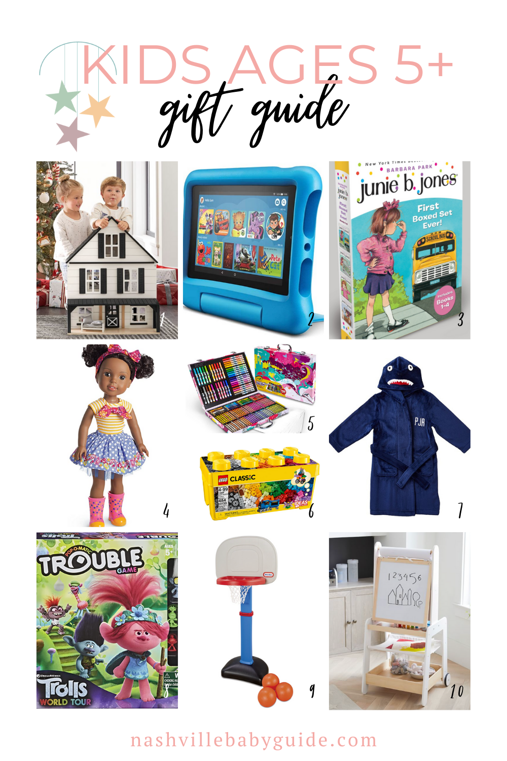 Kids Ages 5+ Gift Guide for the Holidays featured on Nashville Baby Guide