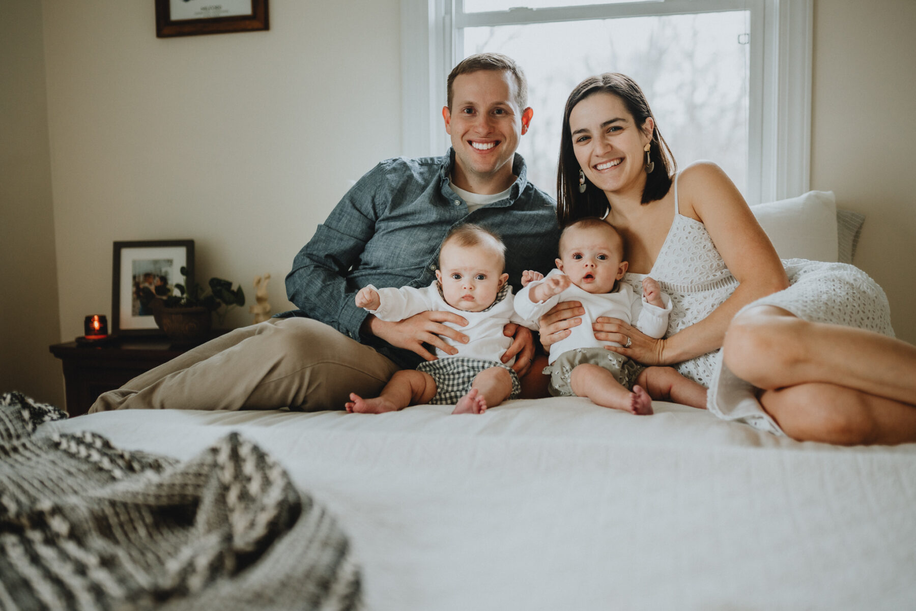 In-home family session with Five Pence Photography