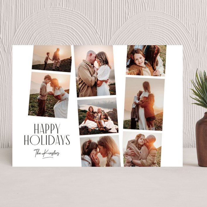 minted holiday card mod film