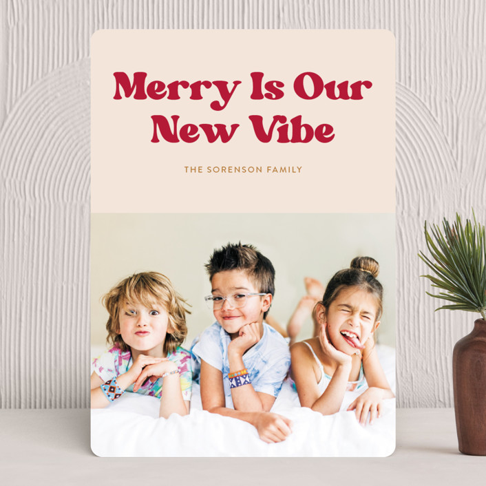 minted holiday cards merry vibe