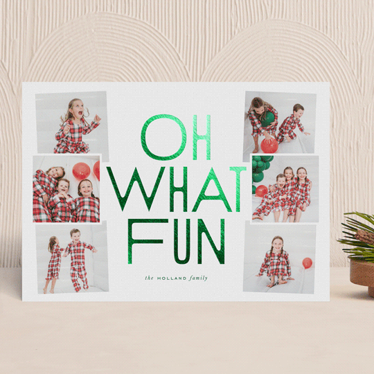 minted holiday cards oh what fun