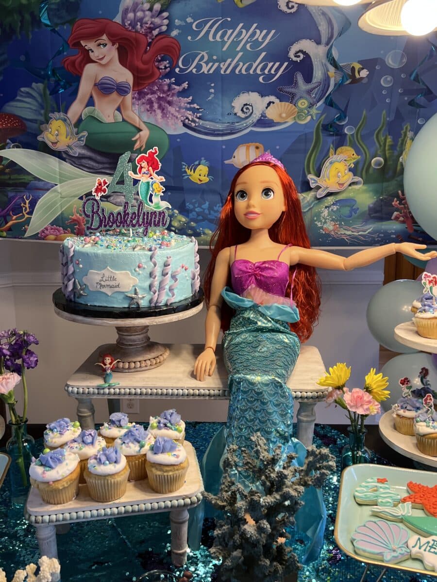 The Little Mermaid Birthday Party Cake