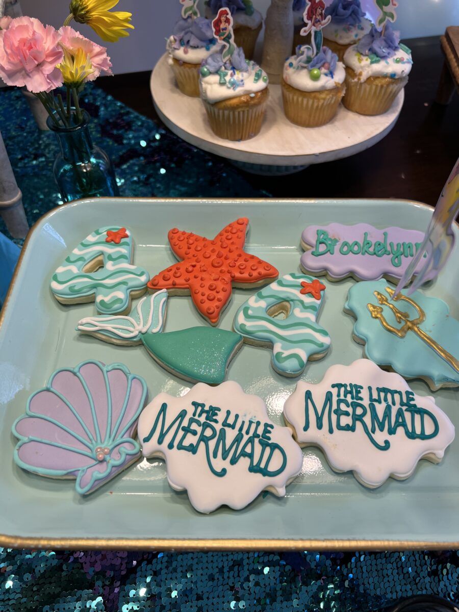 The Little Mermaid Birthday Party Cookies