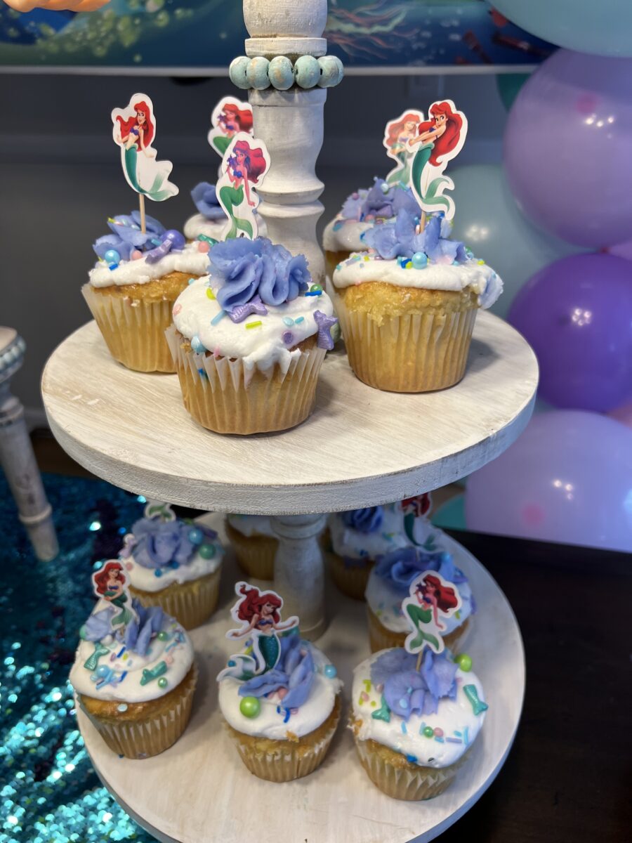 The Little Mermaid Birthday Party Cake Toppers