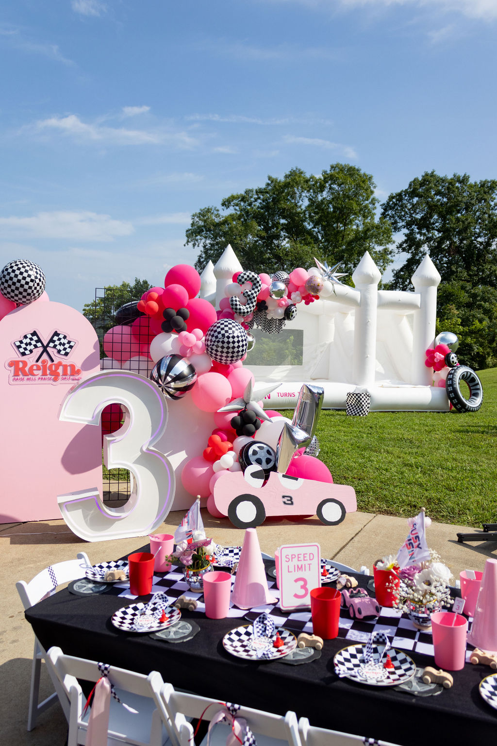 Monster Truck Pink Third Birthday Party Raisin Hell Nashville
